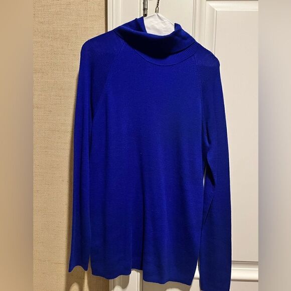 Worth Royal Blue Turtleneck Size L - Picture 1 of 2